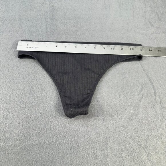 Steve Madden Women's Size Medium Panty Thong Seamless Ribbed Black NWOT - Picture 4 of 6
